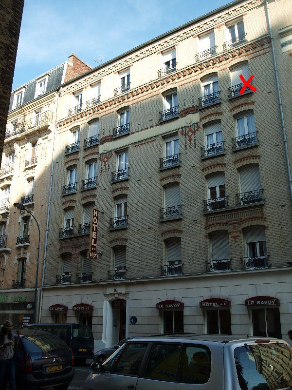 Ankunft in Paris