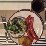 Rentierwürstchen zum Abendessen