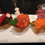 Pinchos als Vorspeise im Mitt Gastronomi in Sundsvall