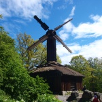 historisches Gebäude im Skansen in Stockholm
