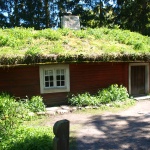 historisches Gebäude im Skansen in Stockholm