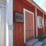 Bank im Skansen in Stockholm