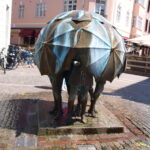 Statue in der Innenstadt von Trelleborg