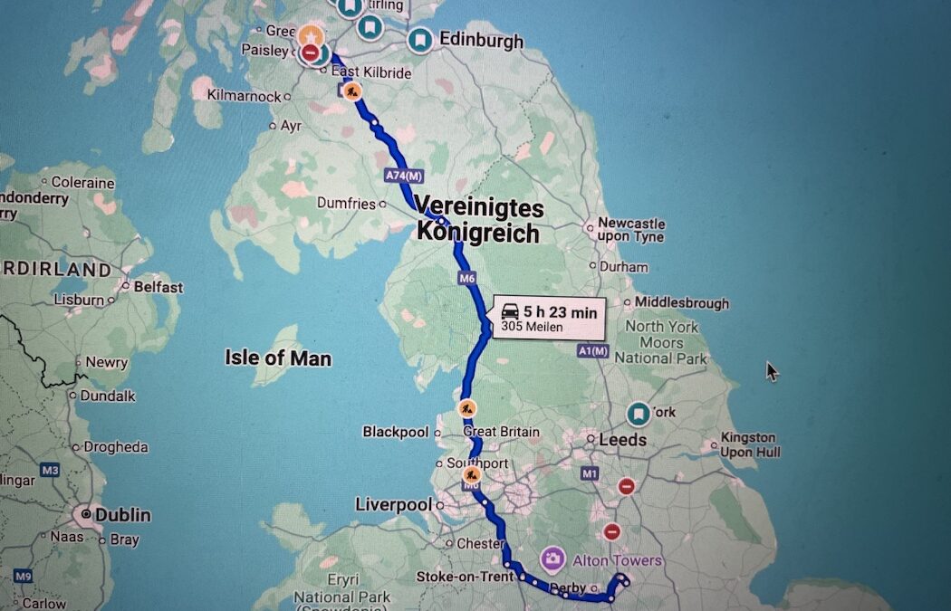 Auf nach Nottingham (Planänderung + Video)