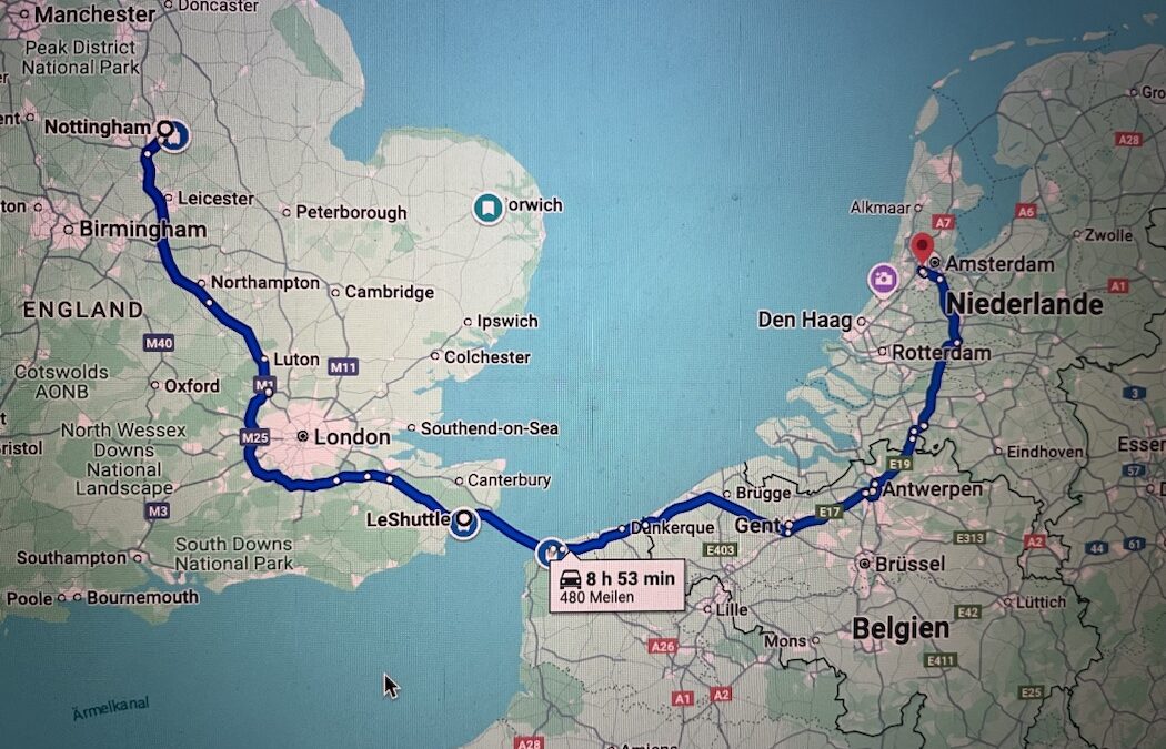 Auf nach Amsterdam über den Eurotunnel